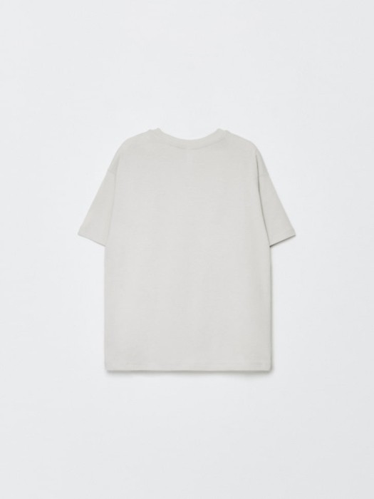 футболка оверсайз с принтом детская из коллекции  archive из россии вид сбоку