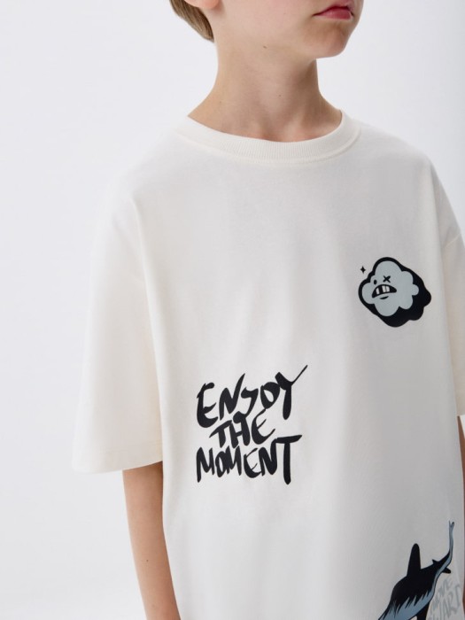 футболка оверсайз с принтом детская из коллекции  archive 4680798618104 фотография