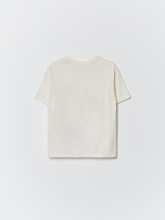 футболка оверсайз с принтом детская из коллекции  archive из хлопка спереди