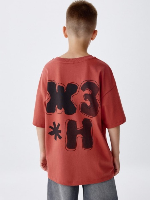 футболка оверсайз с принтом детская из коллекции  archive 4680798562384 фотография
