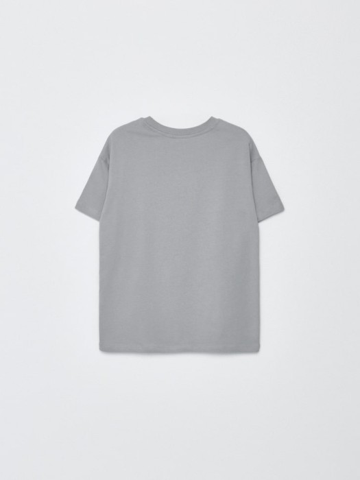 футболка оверсайз с принтом детская из россии вид сбоку