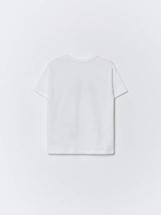 футболка оверсайз с принтом детская из россии вид сбоку