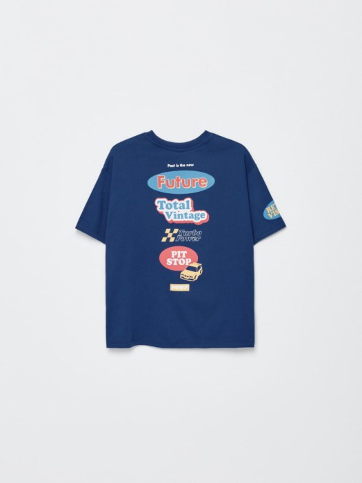 футболка оверсайз с принтом детская от бренда sela вид слева