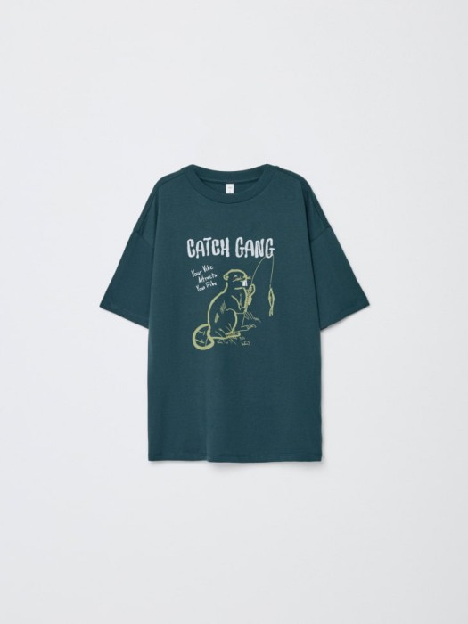 футболка оверсайз с принтом детская по цене 599 руб вид справа