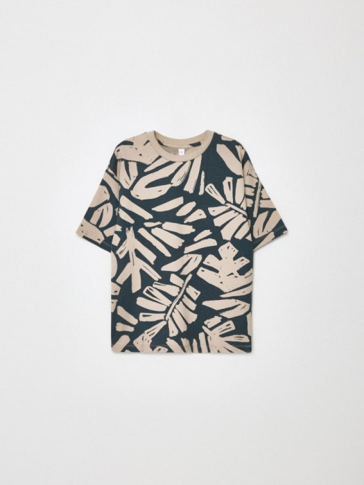 футболка оверсайз с принтом детская по цене 999 руб вид справа