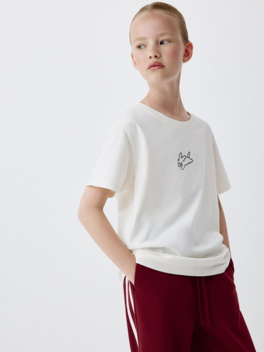 футболка оверсайз с принтом для девочек из коллекции  archive 4680798364780 фотография