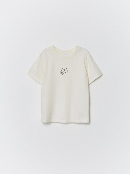 футболка оверсайз с принтом для девочек из коллекции  archive по цене 699 руб вид справа