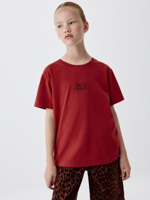 футболка оверсайз с принтом для девочек из коллекции  archive 4680798364629 фотография