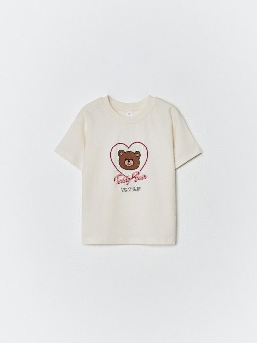 футболка оверсайз с принтом для девочек 4610517330307 фотография