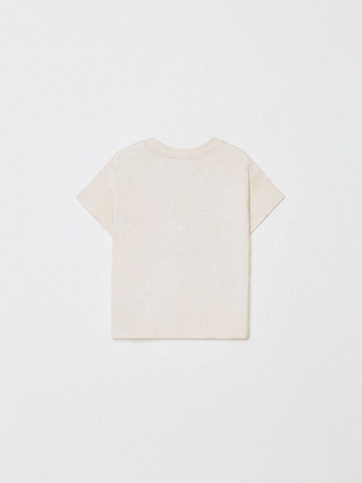 футболка оверсайз с принтом для девочек от бренда sela вид слева