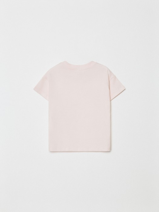 футболка оверсайз с принтом для девочек от бренда sela вид слева