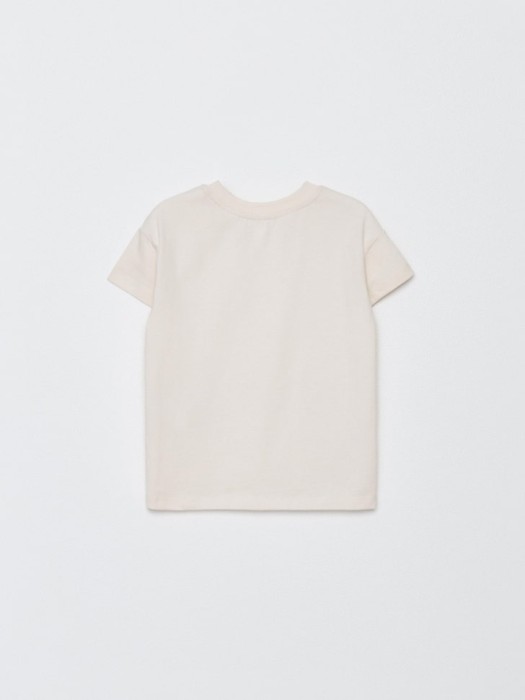 футболка оверсайз с принтом для девочек от бренда sela вид слева