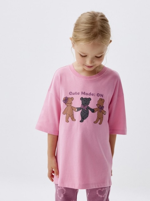 футболка оверсайз с принтом для девочек 4680798742113 фотография