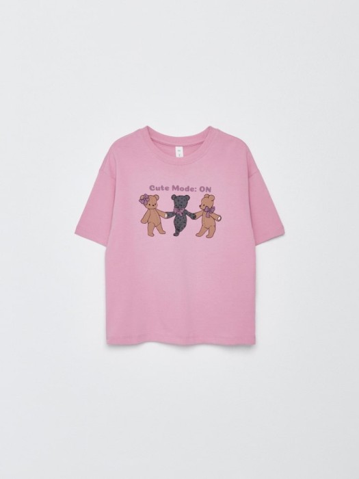 футболка оверсайз с принтом для девочек по цене 499 руб вид справа