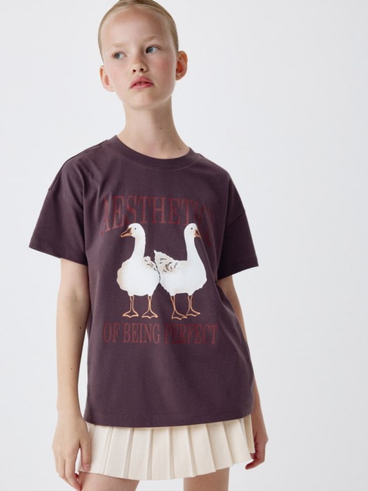 футболка оверсайз с принтом для девочек 4680798561134 фотография