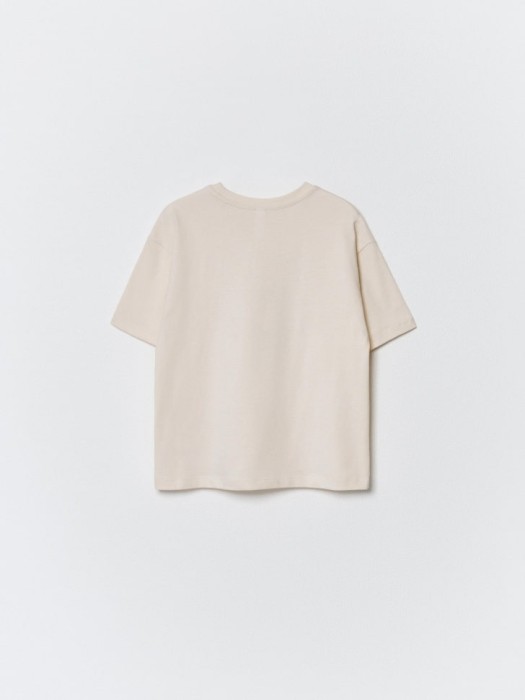 футболка оверсайз с принтом для девочек из россии вид сбоку