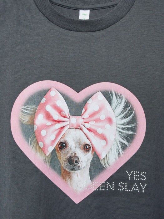 футболка оверсайз с принтом для девочек из россии вид сбоку