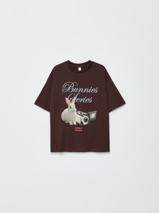 футболка оверсайз с принтом для девочек по цене 799 руб вид справа