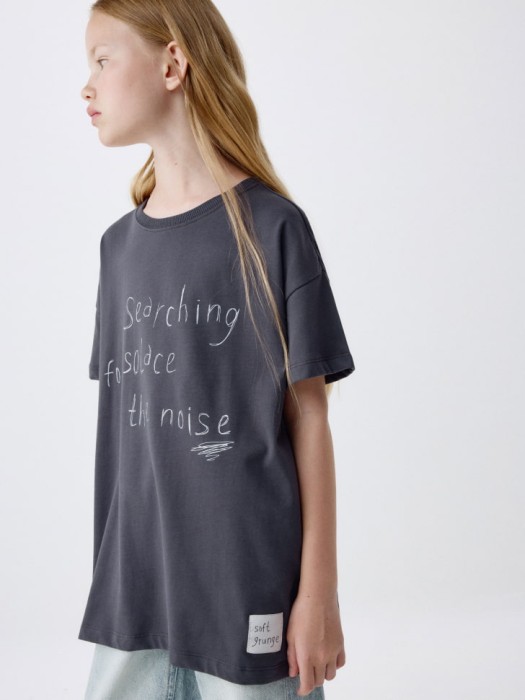 футболка оверсайз с принтом для девочек 4680798393131 фотография