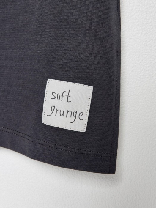 футболка оверсайз с принтом для девочек из хлопка спереди