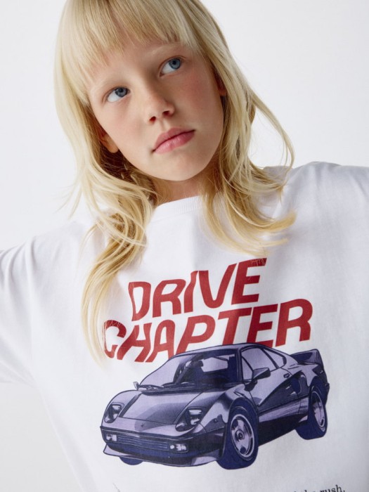 футболка оверсайз с принтом для девочек 4680798365817 фотография