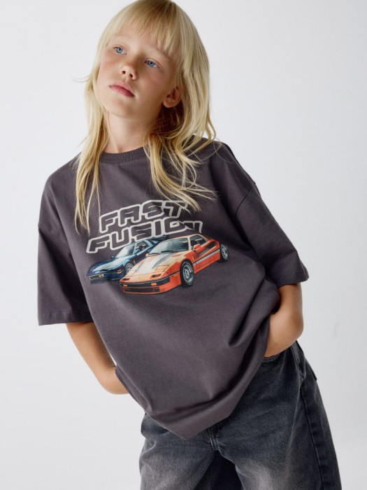 футболка оверсайз с принтом для девочек 4680798365978 фотография