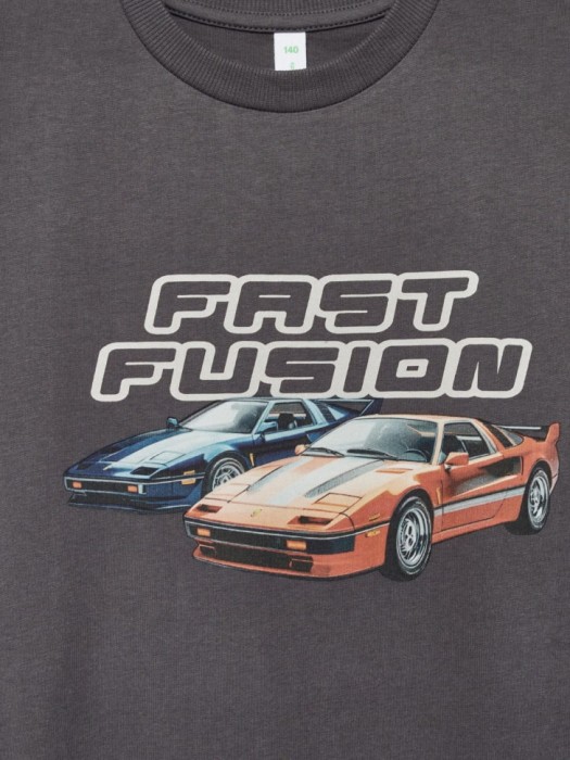 футболка оверсайз с принтом для девочек из россии вид сбоку