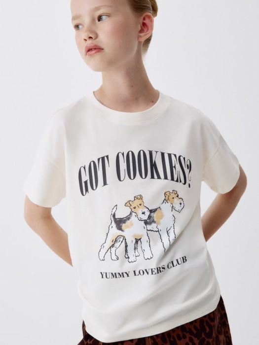 футболка оверсайз с принтом для девочек 4680798561219 фотография