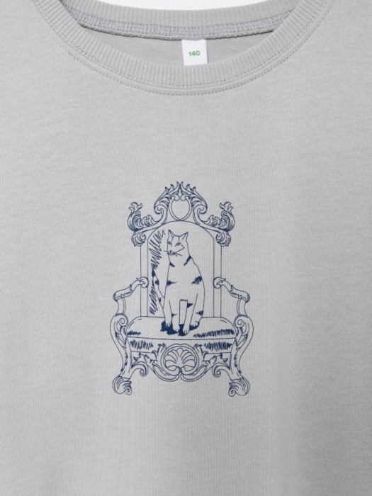 футболка оверсайз с принтом для девочек из россии вид сбоку