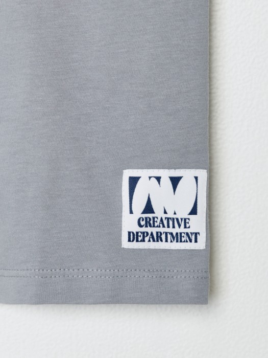 футболка оверсайз с принтом для девочек из хлопка спереди