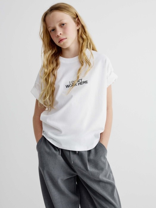 футболка оверсайз с принтом для девочек 4680798485447 фотография