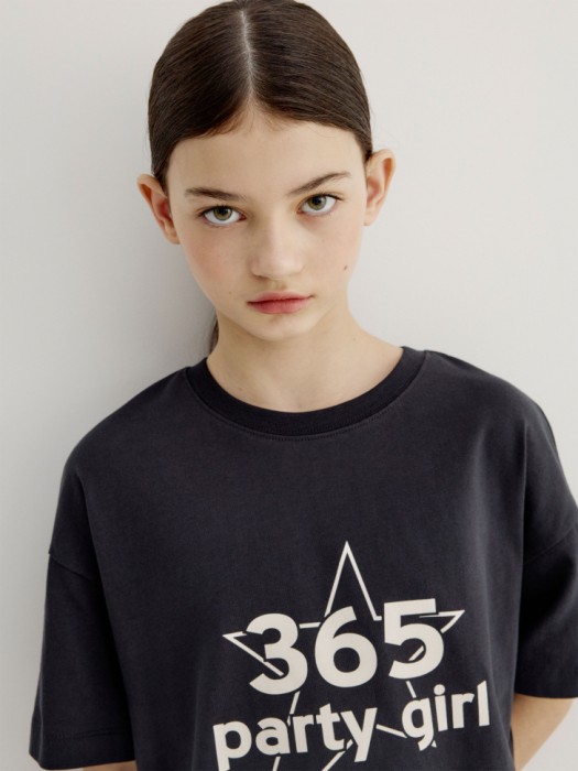 футболка оверсайз с принтом для девочек 4610517745071 фотография