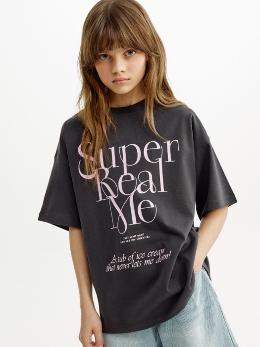 футболка оверсайз с принтом для девочек 4680798804088 фотография