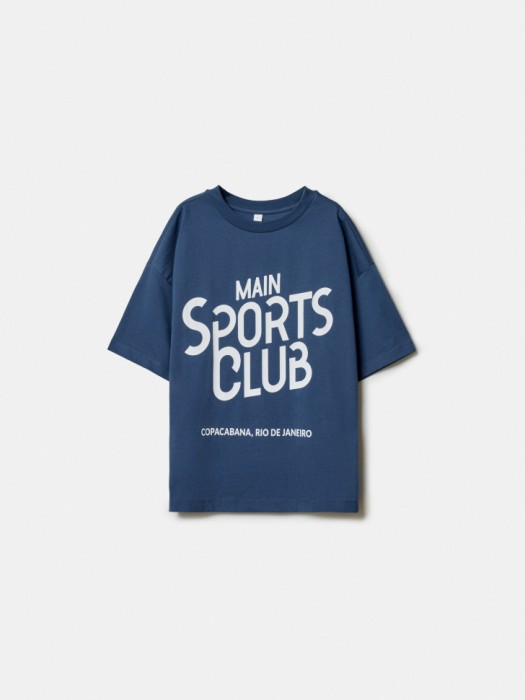 футболка оверсайз с принтом для девочек по цене 1299 руб вид справа