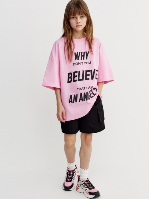 футболка оверсайз с принтом для девочек 4680798804606 фотография