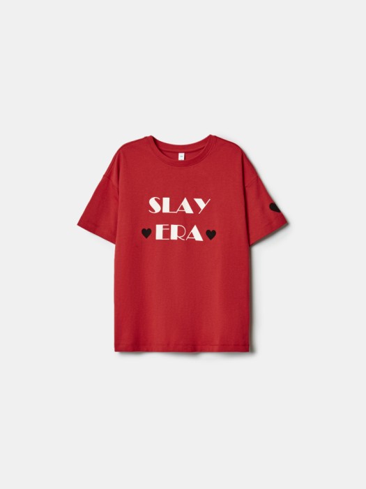 футболка оверсайз с принтом для девочек по цене 999 руб вид справа