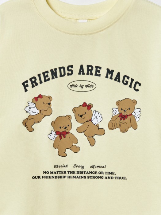 футболка оверсайз с принтом для девочек по цене 799 руб вид справа