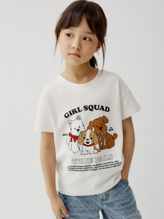 футболка оверсайз с принтом для девочек 4610517714848 фотография