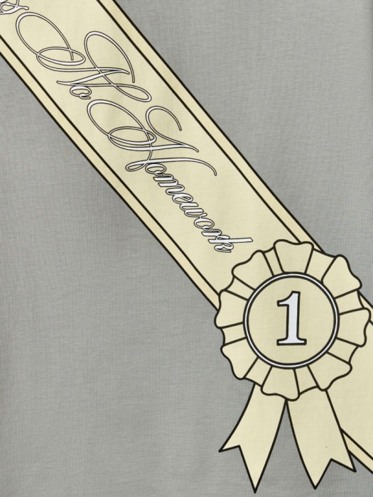 футболка оверсайз с принтом для девочек из хлопка спереди