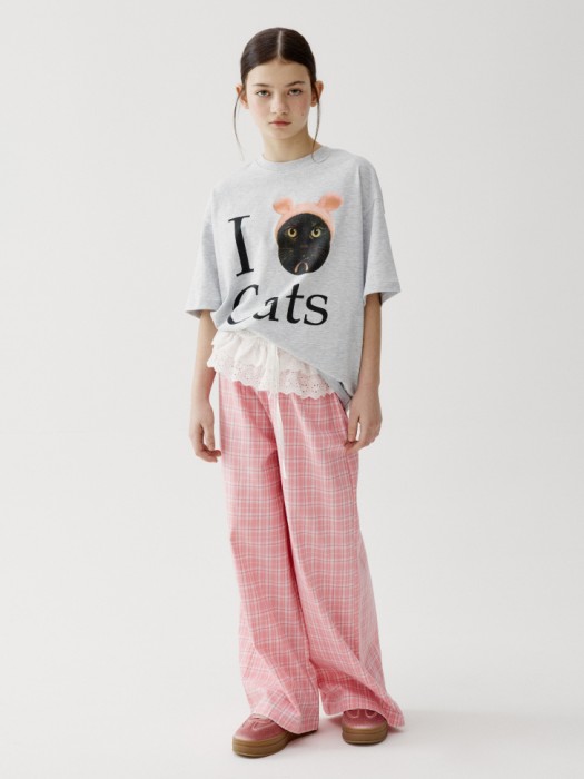 футболка оверсайз с принтом для девочек от бренда sela вид слева