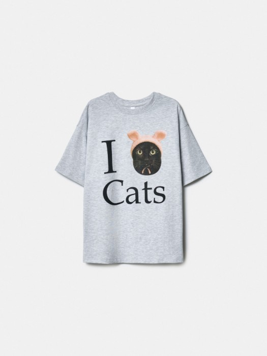 футболка оверсайз с принтом для девочек по цене 1299 руб вид справа