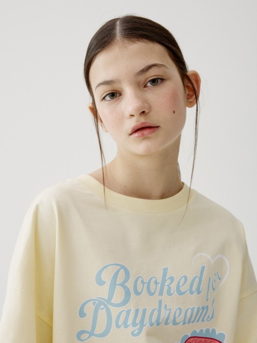 футболка оверсайз с принтом для девочек от бренда sela вид слева