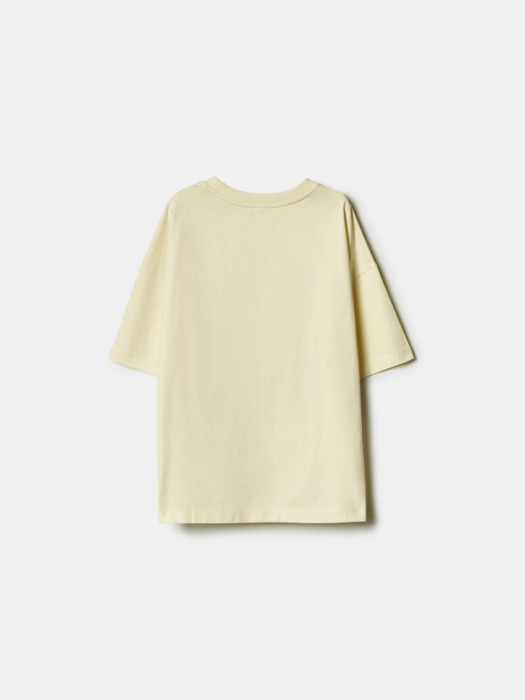 футболка оверсайз с принтом для девочек из россии вид сбоку