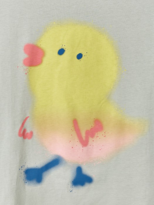 футболка оверсайз с принтом для девочек из россии вид сбоку