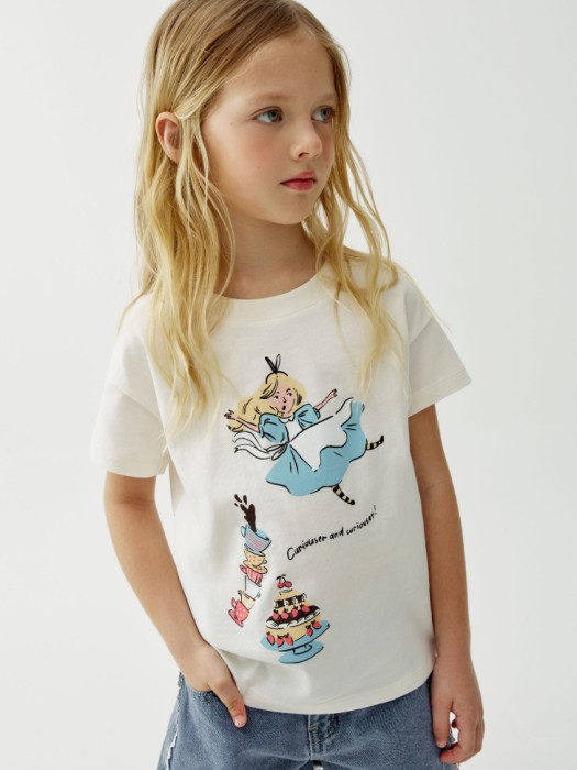 футболка оверсайз с принтом для девочек 4610517973863 фотография