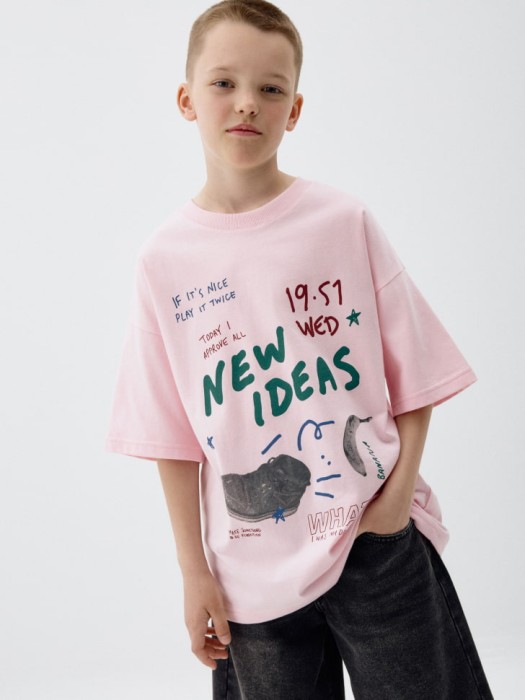футболка оверсайз с принтом для мальчиков 4680704936384 фотография