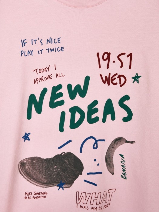 футболка оверсайз с принтом для мальчиков по цене 499 руб вид справа