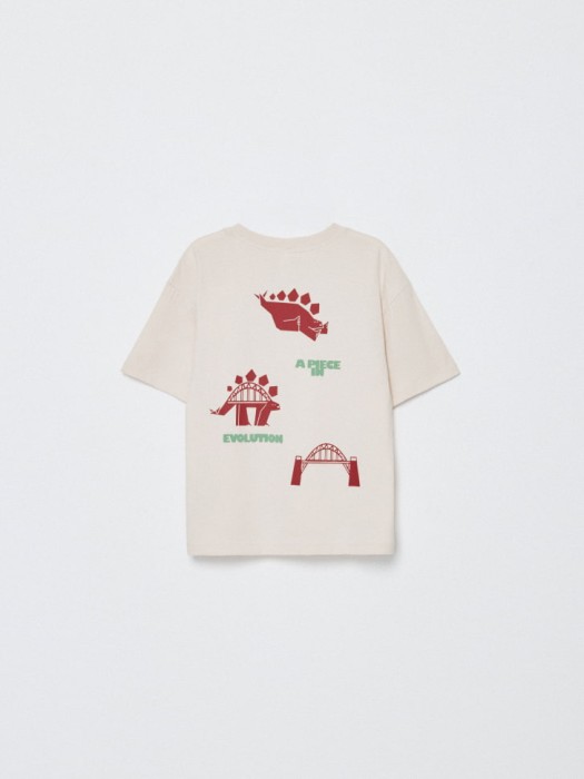 футболка оверсайз с принтом для мальчиков от бренда sela вид слева