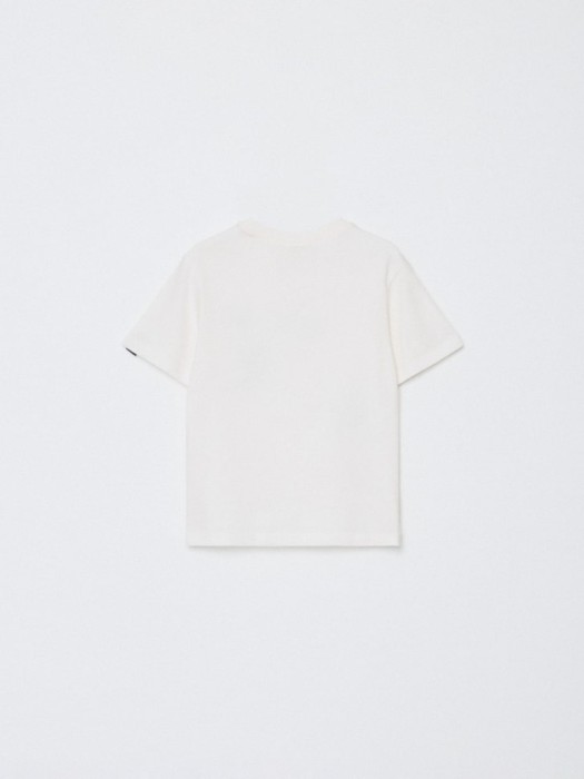 футболка оверсайз с принтом для мальчиков по цене 499 руб вид справа