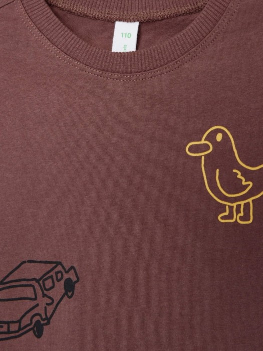 футболка оверсайз с принтом для мальчиков из россии вид сбоку